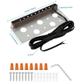 Pikkukuva 5 / 5: Ulkoseinävalaisin, 2700K LED-ulkoseinävalaisin, 4-pakkaus 7 tuuman 2,5 W LED, aita- ja seinävalot, terassi, puutarha, porras, portaat (vihreä) KLB