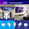 Pikkukuva 3 / 7: 5G 4K Projektor Smart HD LED WiFi Bluetooth HDMI. USB Android Koti-Kino
