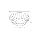 Miniatyrbild 4 av 8: 50-pack silverfärgade rostfria äggformar i form av en skål
