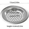 Miniatyrbillede 2 af 5: Stykker Vask Filter Rustfrit Stål Køkkenvask Filter til Afløbsfilter til Køkken, Badeværelse og Badekar KLB
