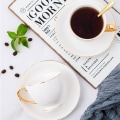 Miniatyrbillede 3 af 5: Kaffe kopper og underkopper Royal 220 ml porcelæn kaffe kopper