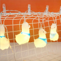 Miniatyrbillede 5 af 8: 1,5 m lang 10 LED silikone natlys kæde i en sød alpaka form KLB