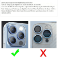 Pikkukuva 7 / 7: Kameransuojaus iPhone 13 Prolle/ iPhone 13 Pro Max kameran karkaistu lasi,