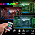 Miniatyrbild 2 av 5: LED-trampolinbelysning, fjärrstyrd LED-belysning för trampolin, 16 färger som ändras