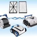 Miniatyrbild 2 av 7: 4-pack poolfilterpatroner ersättning RCX70101PAK2 AquaVac TigerShark SharkVac