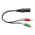 Miniatyrbilde 7 av 8: XLR til DC 3,5 mm dobbel RCA hannkabel stereo tapsløs KLB