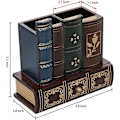 Miniatyrbillede 7 af 7: Dekorativ trækontorforsyningsholder i biblioteks- og bogdesign