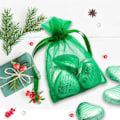 Miniatyrbillede 4 af 5: 100 stk. 3,9\"x6\" Organzaposer med snørelukning, små grønne netposer til smykkegaver til babyshower, julefest (grøn).