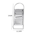 Miniatyrbillede 2 af 5: Rustfrit stål køkken flade rivejern skræller med skarpe tænder stil 4 KLB