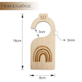 Pikkukuva 2 / 6: VaJa Baby Wooden Size Separator, 7 Clothing Sizes, 50-86, Wardrobe Sorting by
