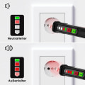 Miniatyrbillede 3 af 7: Berøringsfri AC spændingstester fasetester, med akustisk alarm KLB