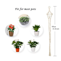 Miniatyrbild 3 av 6: Set med 4 blomkrukeväxthållare inomhus utomhus macrame växtkrukehållare
