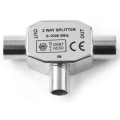 Miniatyrbilde 8 av 8: Helt metall TV en-til-to kabel-TV 9,5 hann-hunn videokobling