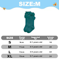 Pikkukuva 2 / 5: Tummanvihreät vauvan sukat rusetilla syksy/talvi 11-13 cm KLB