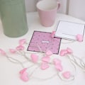 Miniatyrbild 4 av 5: Alla hjärtans dag dekorationer rosa hjärtformade ljusslingor för inomhus, utomhus, hem, bröllop, hängande festtillbehör (10ft 30 LED)