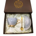 Miniatyrbillede 1 af 5: Kaffe kop med underkop, 210 ml, mokka kop, koncentreret kaffe