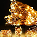 Pikkukuva 3 / 5: 100 LED 32.8ft Fairy Copper String Lights USB Powered KLB
