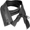 Miniatyrbild 1 av 5: Mesh Zipper 100cm Dragkedja för Jackor Rockar Sömnad Hantverk, Svart Färg, 1 Styck