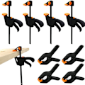 Miniatyrbillede 3 af 8: 8 stk. F-klemme clips sæt, enhånds klemme, hurtigudløser klemme, klemme