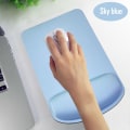 Miniatyrbilde 4 av 5: Musematte med håndleddsstøtte, håndlaget ergonomisk musematte blå