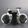 Miniatyrbild 5 av 6: HY-F087 Retro Cykelformad Automatisk Flip Klocka Heminredning Flip Klocka (Vit)