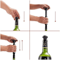 Miniatyrbillede 4 af 5: Rustfrit vakuumpumpe til vinopbevaring, vinpumpe til evakuering og vakuumopbevaring, 4 propper