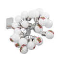 Miniatyrbillede 3 af 8: 9.8 Fu 20 LED'er Bold Pære Lysstreng Batteridrevet Jule KLB