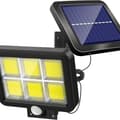 Kraftfull solcellslampa för utomhusbruk med rörelsesensor 120 LED vattentät