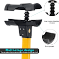 Pikkukuva 3 / 5: Retractable Car Steering Wheel Lock Heavy Duty T Bar Universal Steering Wheel Clamp with 2S