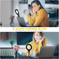 Miniatyrbilde 3 av 7: Tommers Laptop Ringlys med Stativ Konferansebelysning