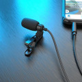 Miniatyrbillede 4 af 4: Lavalier mikrofon, lavalier mikrofon til mobiltelefon og pc, clip-on mikrofon med