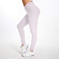 Miniatyrbilde 2 av 4: Berømte leggings, kvinners rumpe løftende yogabukser høye 01 hvite KLB