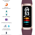 Miniatyrbilde 3 av 6: SmartWatch for kvinner og menn med 1,10 tommers AMOLED berøringsskjerm