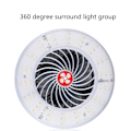 Miniatyrbillede 5 af 7: USB Genopladelig Ventilator Lys Live Multifunktionel Telt Camping Lys, Stil: Ven