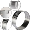 Miniatyrbillede 2 af 7: Ring Cutter Lagkage Slicer, Justerbar Ring 7 Lag Mousse, Til
