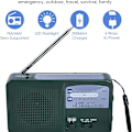 Miniatyrbillede 7 af 8: Bærbar Nødradio Solradio Kurv AM FM Radio med LED Lommelygte USB Port