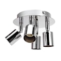 Miniatyrbilde 2 av 8: GU10 lampeholder, 4-hodet taklampebase, justerbar lampe KLB