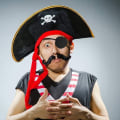 Miniatyrbillede 4 af 8: 4 stk. Bløde og behagelige piratøjenlapper enkelt øjenmaske til KLB