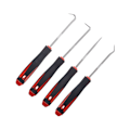 Pikkukuva 1 / 5: 4 koukkua ja piikkiä sisältävä sarja, jossa koukut, suora kärki, mini metalliset tarkkuuskoukut ja piikit tiivistysputkille O-rengas (16,5 cm) KLB
