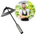 Miniatyrbild 4 av 5: Metallisk ihålig spade, hacka, verktyg, hacka, blomhacka, ogräsrensning snö