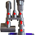 Miniatyrbillede 3 af 4: Vægmonteret håndstøvsuger modeller til Dyson V7, V8, V10 KLB
