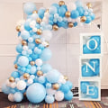 Miniatyrbilde 4 av 5: 1 bursdag ballonger boks dekorasjon for jenter, 3 gjennomsiktig baby shower, en boks med bokstaver, bursdagsfest ballonger for 1 bursdag boks