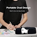 Miniatyrbillede 4 af 5: Pencil Case Holder Zipper Pen Bag Pouch Stationery Shape3 KLB