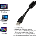 Miniatyrbilde 3 av 7: Eksternt USB-lydkort for datamaskin USB-lydstereoadapter for eksternt