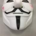 Miniatyrbild 7 av 8: Hacker Anonymous V som Vendetta vit KLB-mask för vuxna