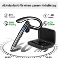 Miniatyrbillede 3 af 6: Bluetooth-headset med mikrofon, Bluetooth-headset 5.1 med CVC 8.0 dobbelt mikrofon LED