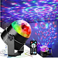Miniatyrbilde 5 av 5: Discokule discolys partylys discolys lyseffekter 7 LED-farger kontrollert av musikk