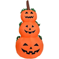 Miniatyrbilde 1 av 5: Oppblåsbar Halloween-gresskar med LED-lys