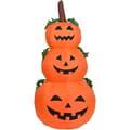 Oppblåsbar Halloween-gresskar med LED-lys