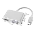 Pikkukuva 2 / 5: USB C - HDMI VGA -sovitin, kaksoisnäyttö Type C - HDMI VGA